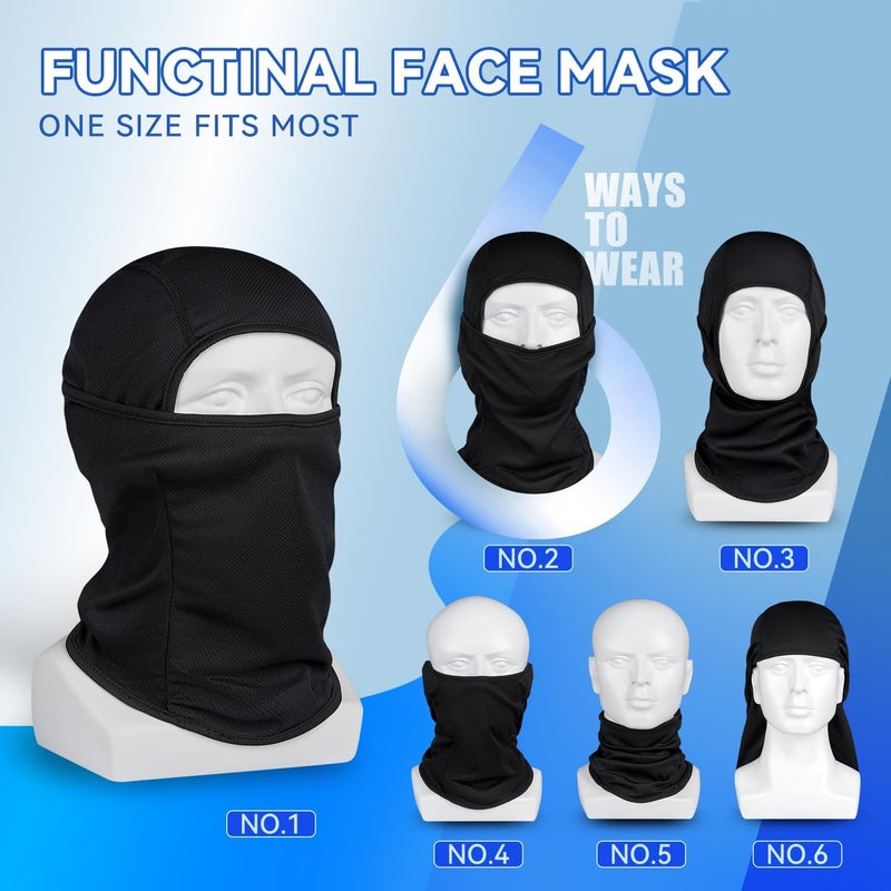 Sclzoed 3 Pieces Balaclava Ski Mask -Winter Full Face Mask for Men Women Windproof Weather Outdoors Cover for Men Women Boys Girls - Image 3